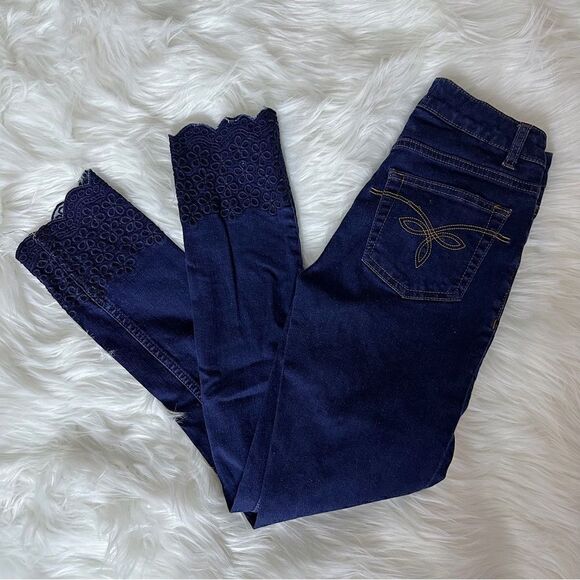 ᴇᴜᴄ ᴛᴇᴅ ʙᴀᴋᴇʀ ᴄʀᴏᴘᴘᴇᴅ ᴍɪᴅ-ʀɪꜱᴇ ᴅᴇɴɪᴍ - Picture 3 of 16